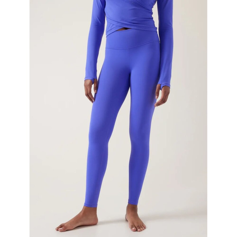 ATHLETA Transcend Tight Vibrant Blue/Purple Athletic Leggings Size Medium - Picture 2 of 10